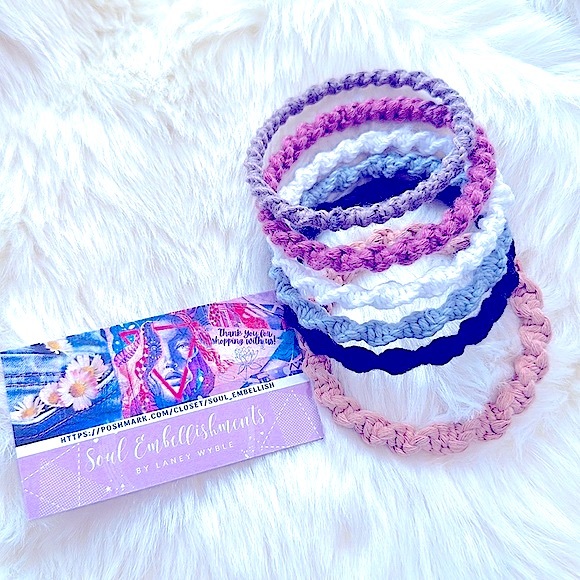 »-FaNcY MoDeRn MaCrAmE BaNgLe bRaCeLeTs«-«WoVeN »ClAsSiC bOhO sTyLe« BY ᒪᗩᑎEY♥️ - Picture 3 of 15